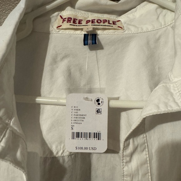 White Button-Up Shirt - Picture 2 of 2